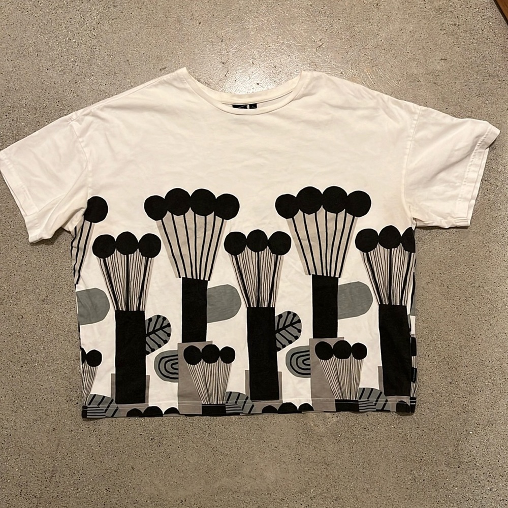 Marimekko Print Oversized Tee size large